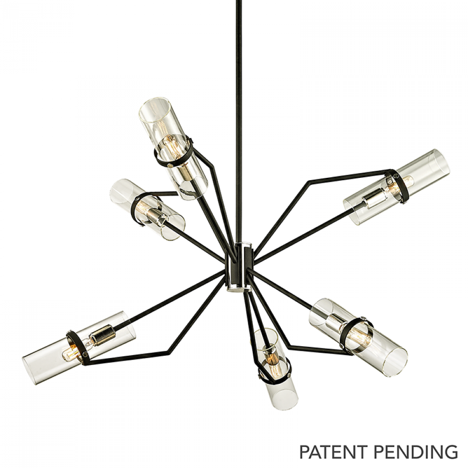 6 Light Chandelier from the Raef Collection