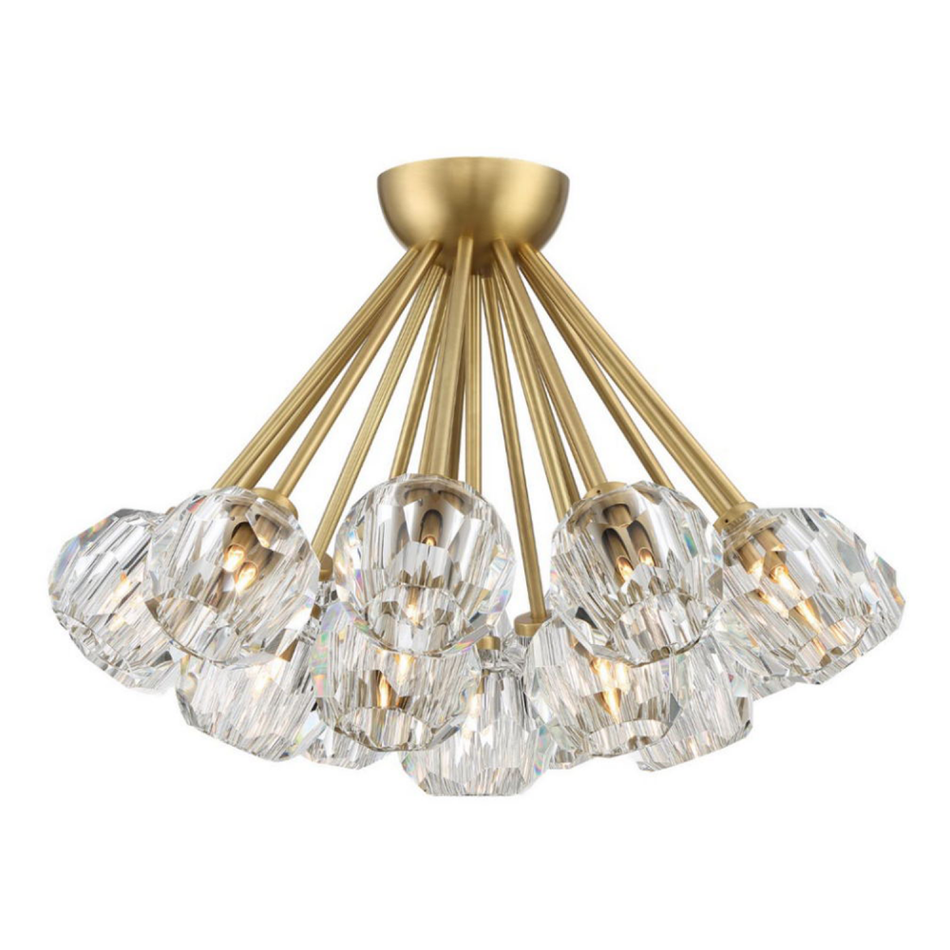 Contemporary Semi-Flush Mount from the Parisian Collection