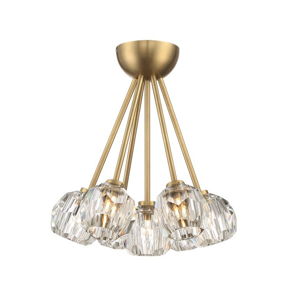 Contemporary Semi-Flush Mount from the Parisian Collection