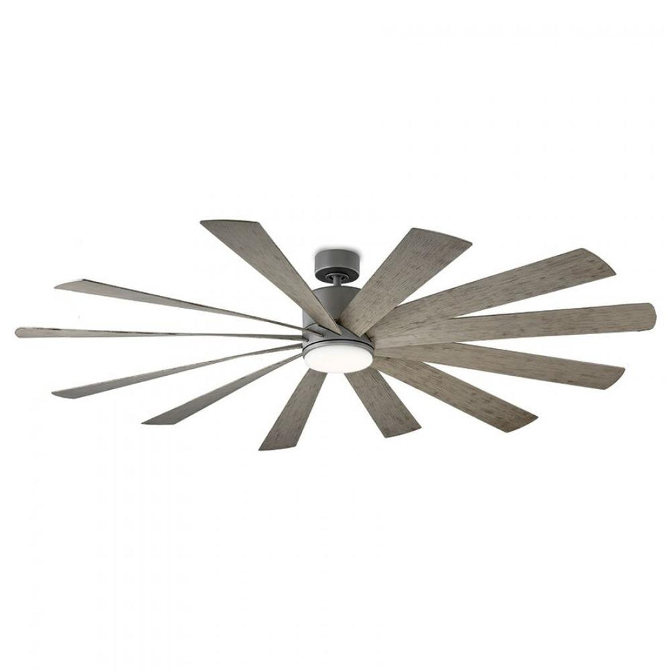 Transitional Ceiling Fans With Light from the WINDFLOWER Collection