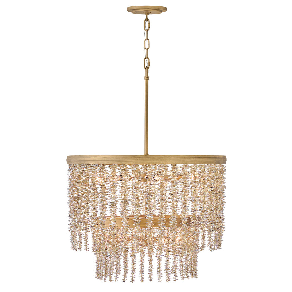 Traditional 10 Light Chandelier from the Rubina Collection