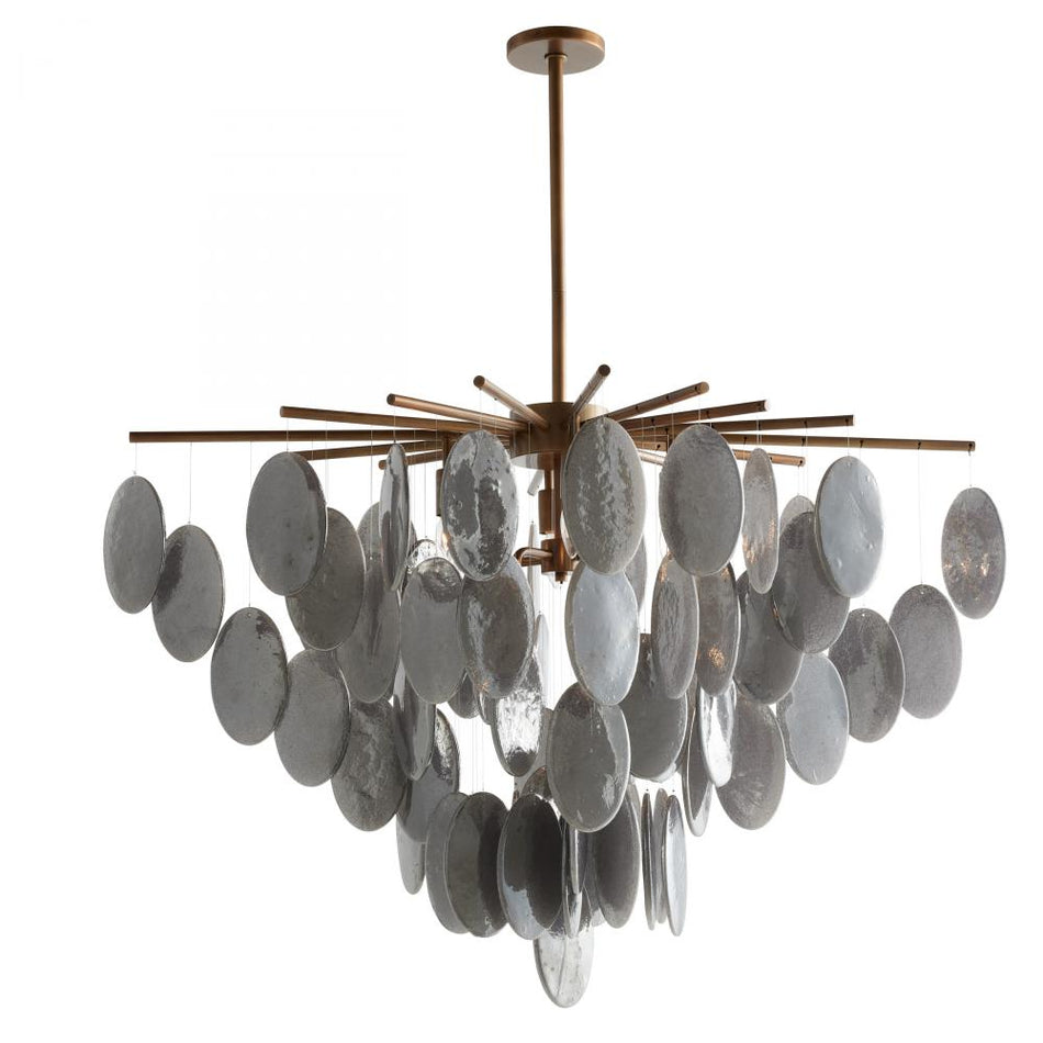 Modern 8 Light Chandelier from the Tiffany Collection