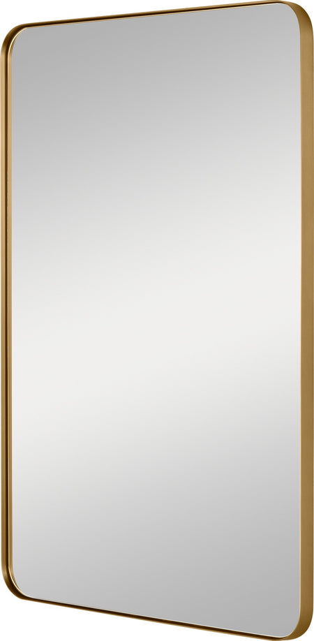 Planer Medium Rectangular Mirror Burnished Brass MR1304BBS