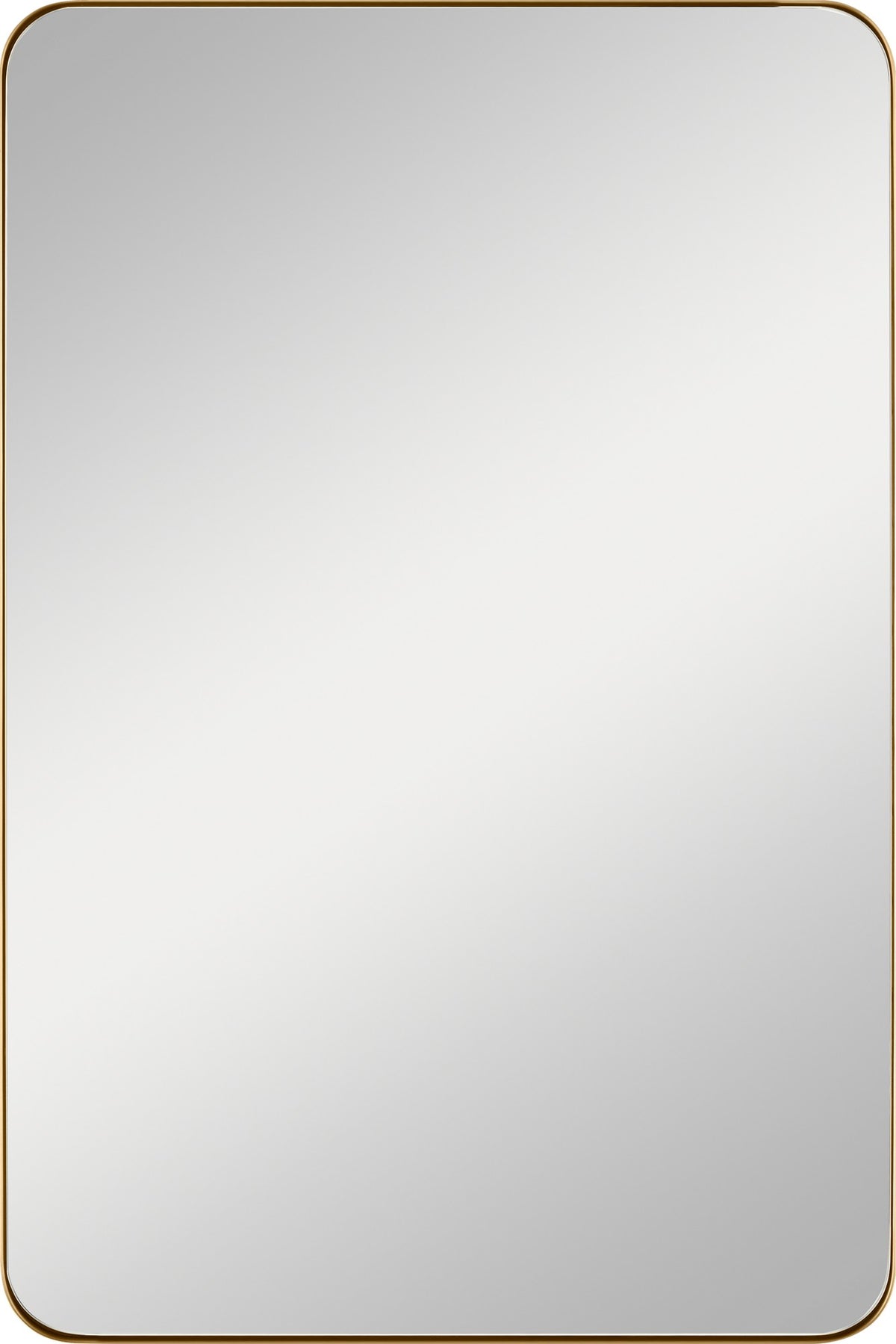 Planer Medium Rectangular Mirror Burnished Brass MR1304BBS