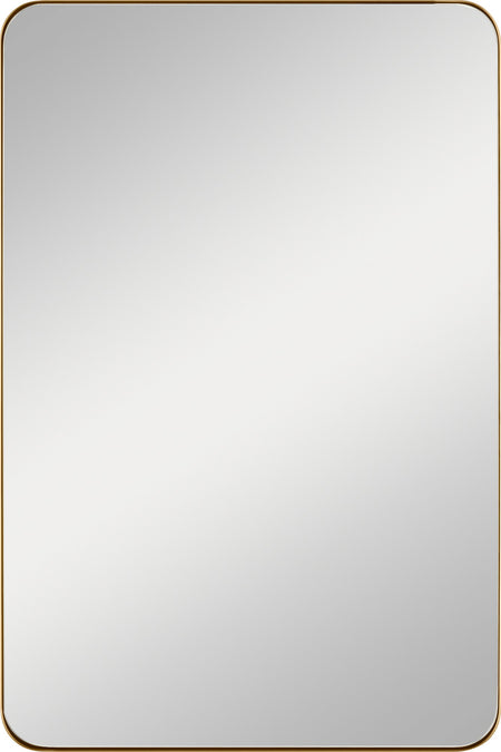 Planer Medium Rectangular Mirror Burnished Brass MR1304BBS