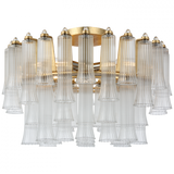 Traditional Drum Shade Semi-Flush Mount from the Lorelei Collection