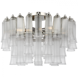 Traditional Drum Shade Semi-Flush Mount from the Lorelei Collection