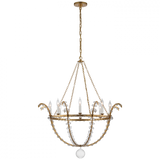 Traditional 8 Light Chandelier from the Alonzo Collection
