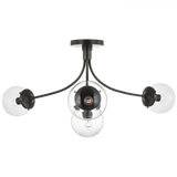 Modern Semi-Flush Mount from the Prescott Collection