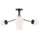 Modern Semi-Flush Mount from the Prescott Collection