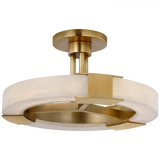Modern Drum Shade Semi-Flush Mount from the Covet Collection