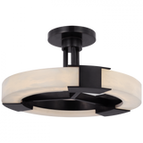 Modern Drum Shade Semi-Flush Mount from the Covet Collection