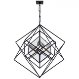 Modern 4 Light Chandelier from the Cubist Collection