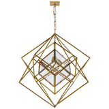 Modern 4 Light Chandelier from the Cubist Collection