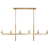 Modern 6 Light Chandelier from the Liaison Collection