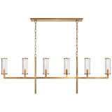 Modern 6 Light Chandelier from the Liaison Collection