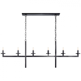 Modern 6 Light Chandelier from the Liaison Collection