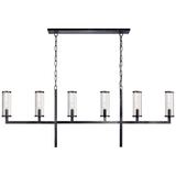 Modern 6 Light Chandelier from the Liaison Collection