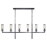Modern 6 Light Chandelier from the Liaison Collection