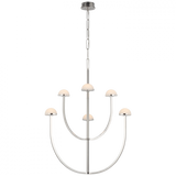 Modern 1 Light Chandelier from the Pedra Collection