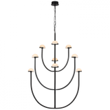 Modern 1 Light Chandelier from the Pedra Collection
