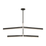 Contemporary 6 Light Chandelier from the Linea Collection