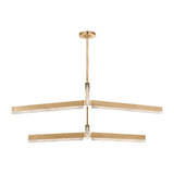 Contemporary 6 Light Chandelier from the Linea Collection