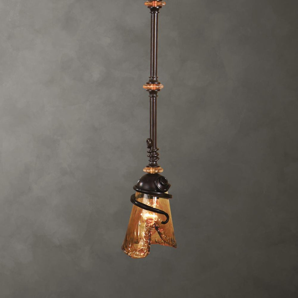 Contemporary Down Mini Pendant from the Vitalia Collection