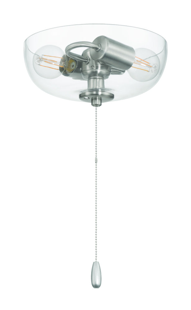 2 Light Bowl Light Kit (Clear Glass)