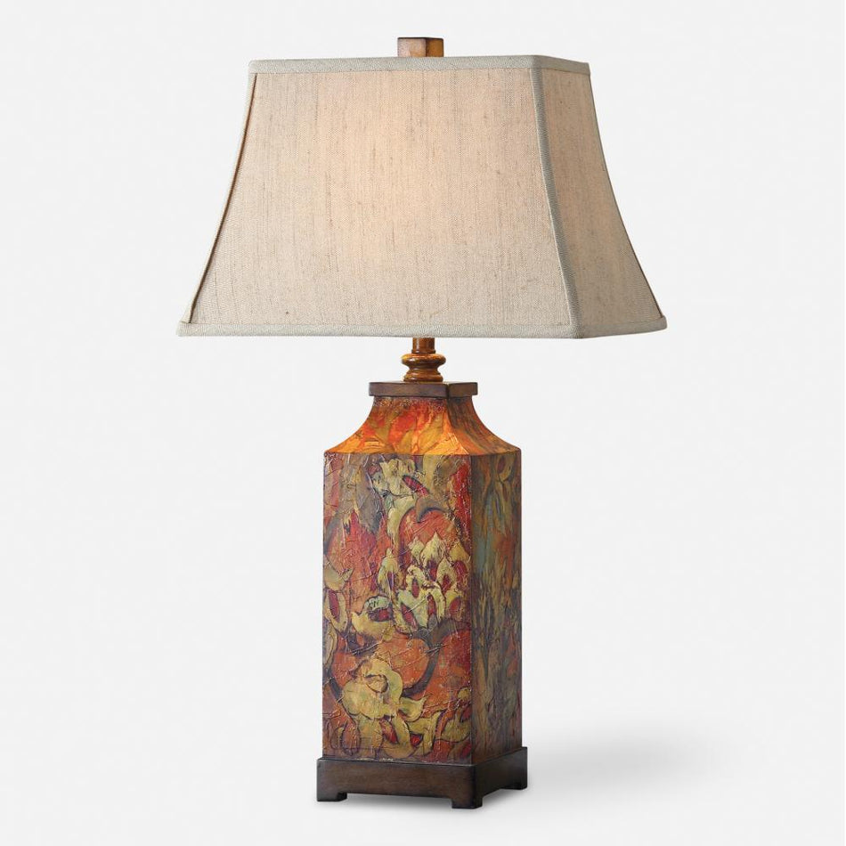 Contemporary Table Lamp from the Colorful Flowers Collection