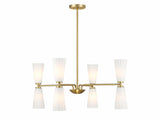 Contemporary 8 Light Chandelier