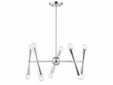Contemporary 10 Light Chandelier