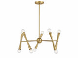 Contemporary 10 Light Chandelier