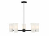 Mid-Century Modern 5 Light Chandelier