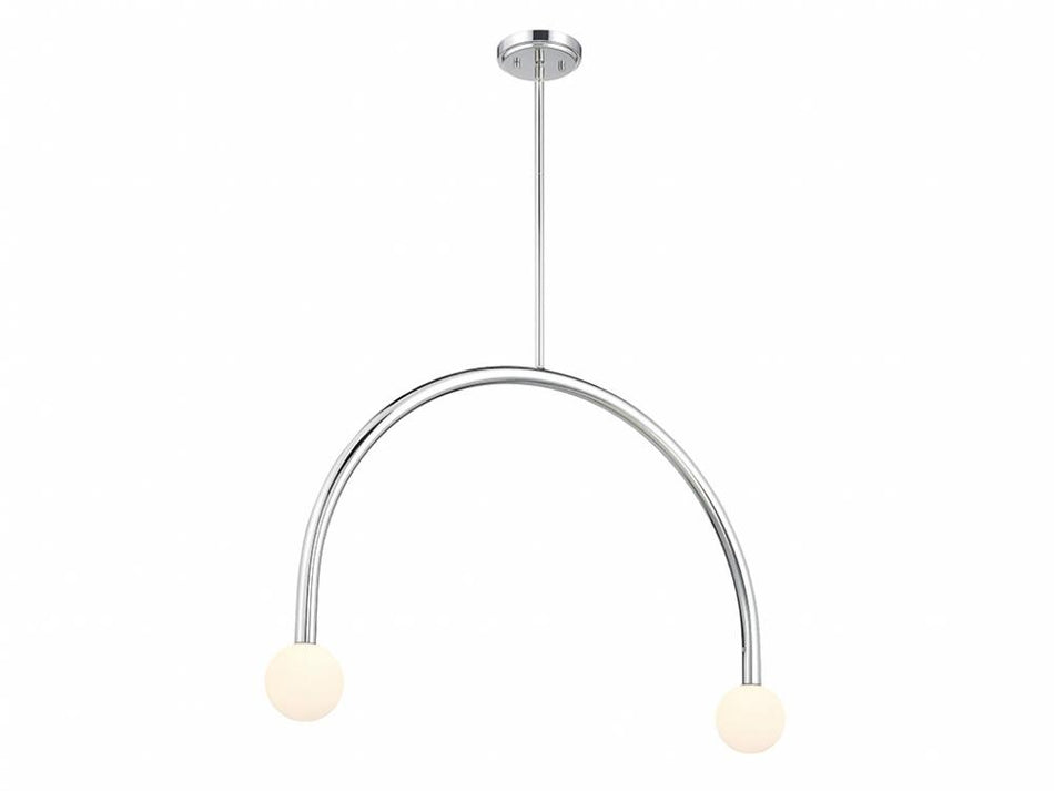 Contemporary 2 Light Chandelier