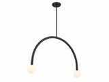 Contemporary 2 Light Chandelier