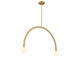 Contemporary 2 Light Chandelier