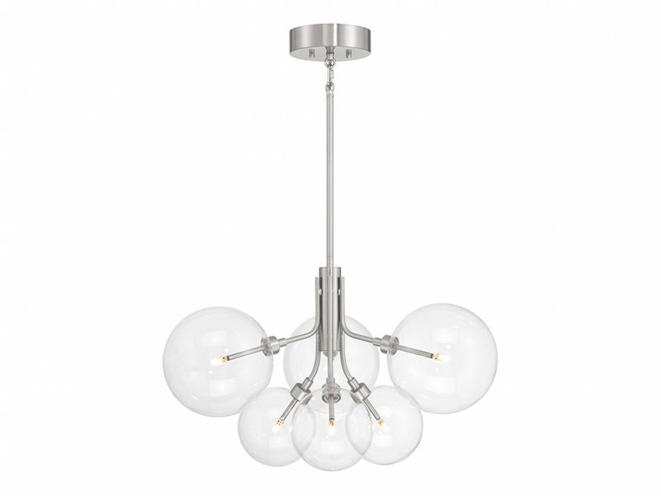 Contemporary 6 Light Chandelier