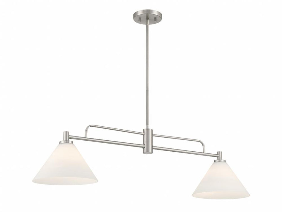 Transitional 2 Light Chandelier