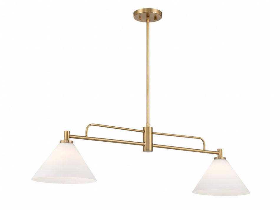 2-Light Linear Chandelier