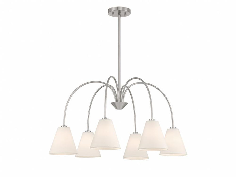 Modern 6 Light Chandelier