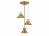 Mid-Century Modern 3 Light Chandelier