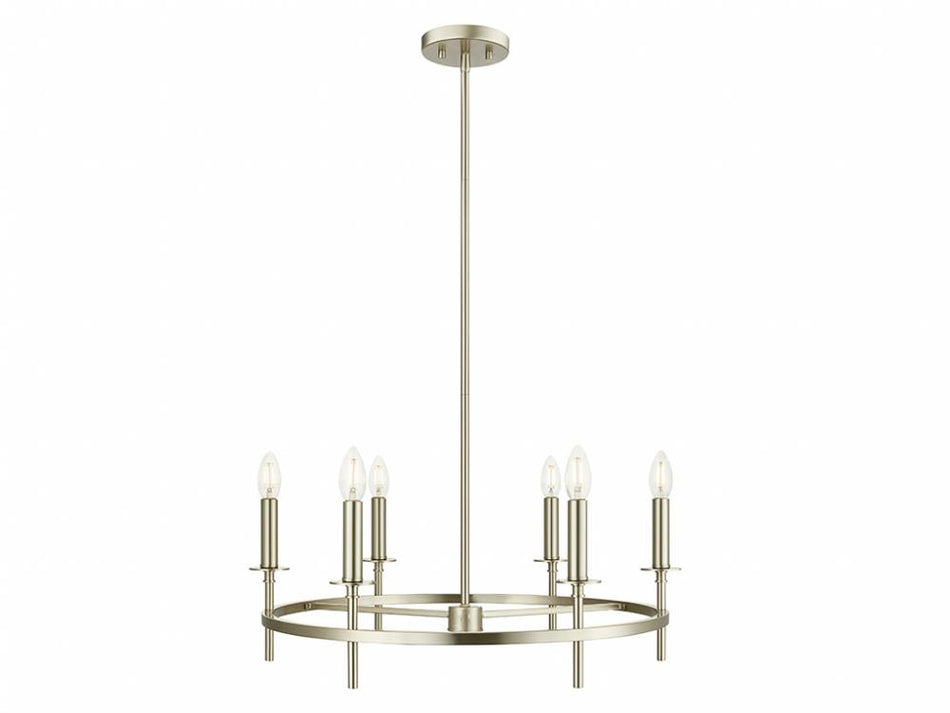 Transitional 6 Light Chandelier