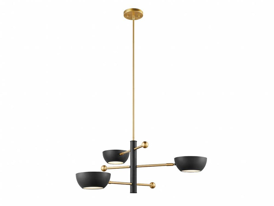 Contemporary 3 Light Chandelier