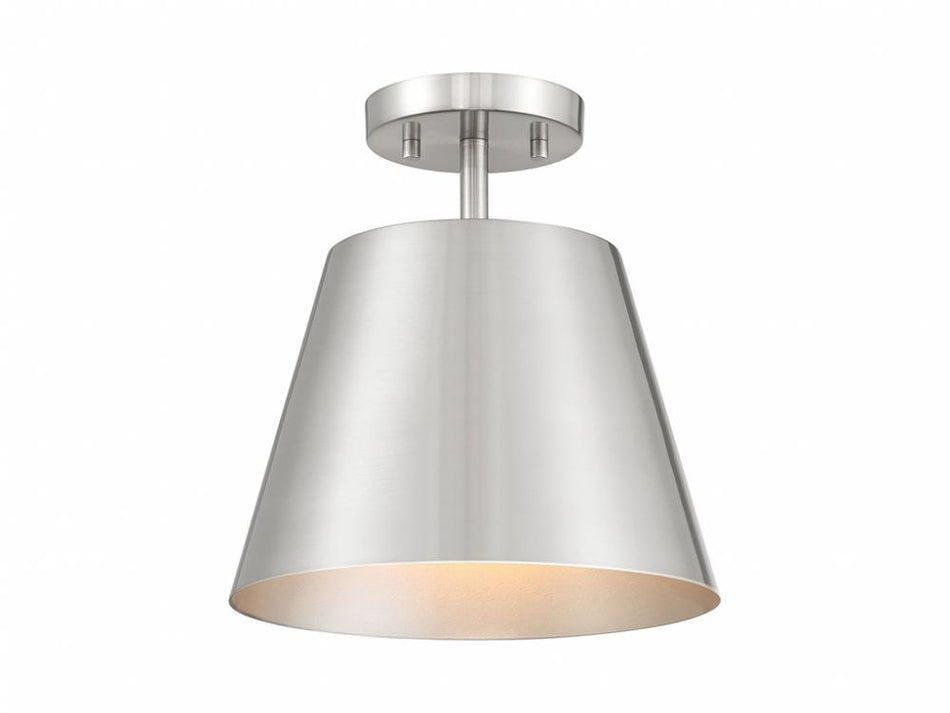 Contemporary Bowl Semi-Flush Mount