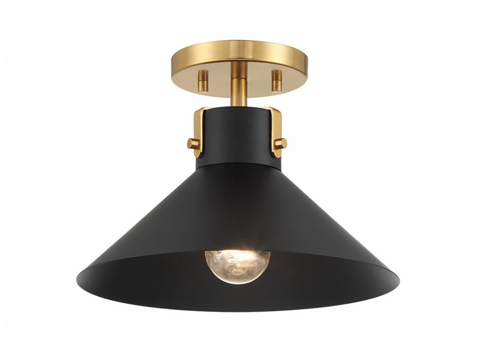 Contemporary Bowl Semi-Flush Mount