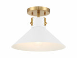 Contemporary Bowl Semi-Flush Mount