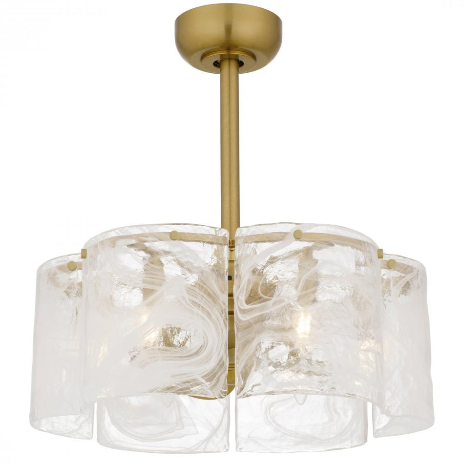 Modern Drum Shade Semi-Flush Mount from the Maisie Collection