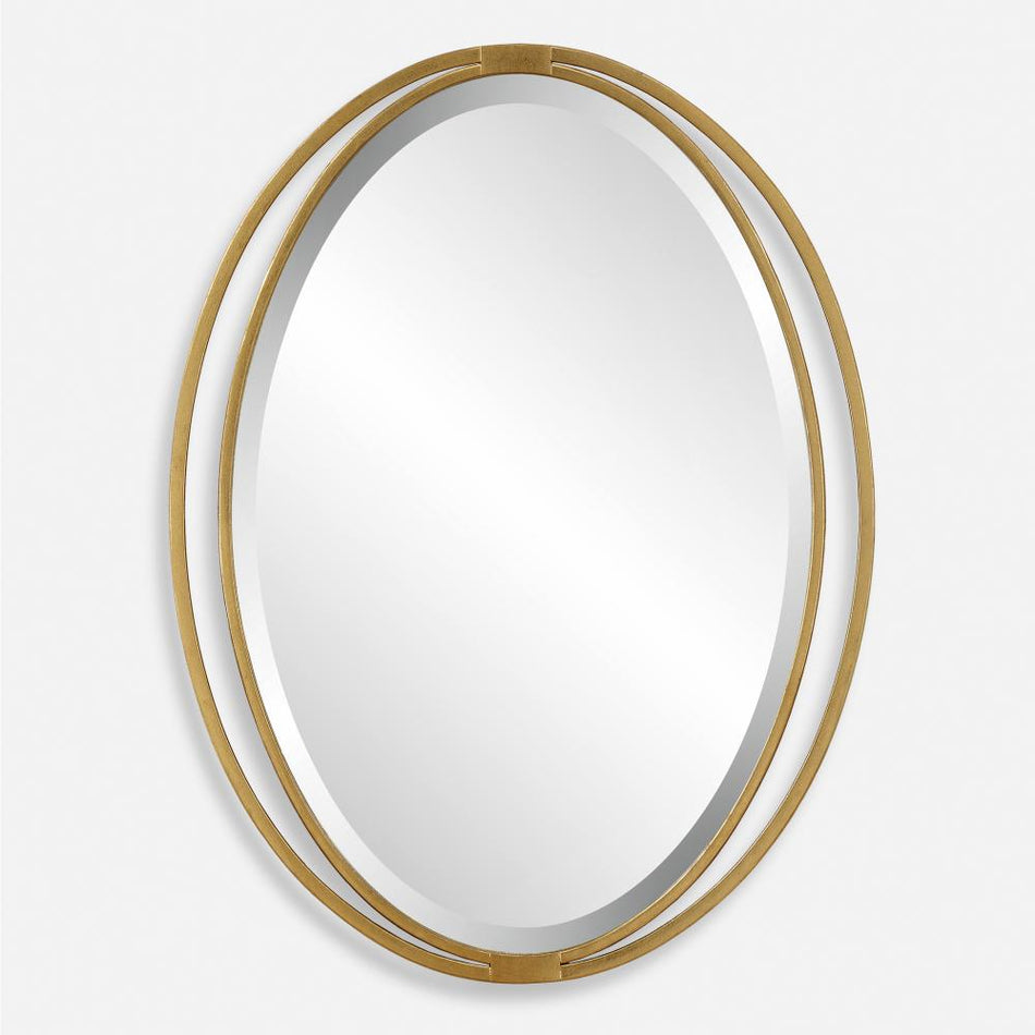 Uttermost Rhodes Gold Oval Mirror