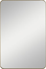 Planer Medium Rectangular Mirror Burnished Brass MR1304BBS